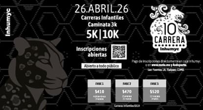 Logo de 10ma Carrera Inhumyc 2026