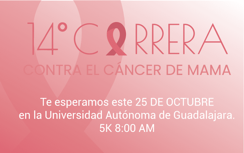 Logo de 14° CARRERA CONTRA EL CÁNCER DE MAMA - GDL