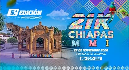 Logo de 21K Chiapas Medio Maratón Internacional 2026