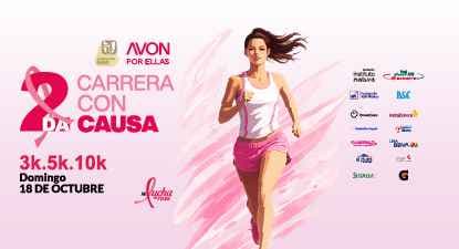 Logo de 2da Carrera Con Causa Fundación IMSS + AVON 2026