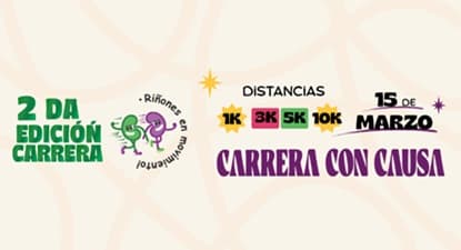 Logo de 2da Edición Carrera Riñones en Movimiento 2026