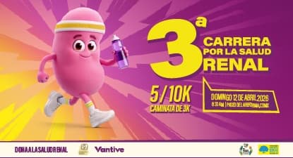 Logo de 3a Carrera por la Salud Renal 2026