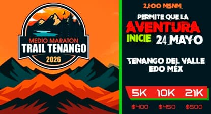 Logo de 5ta Edición del Medio Maratón Oficial Tenango del Valle 2026