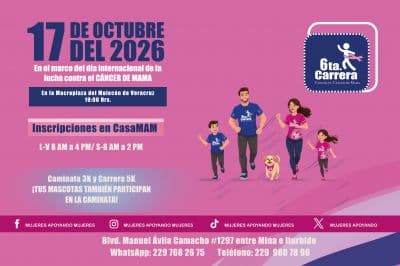 Logo de 6a CARRERA MIXTA CONTRA EL CANCER DE MAMA