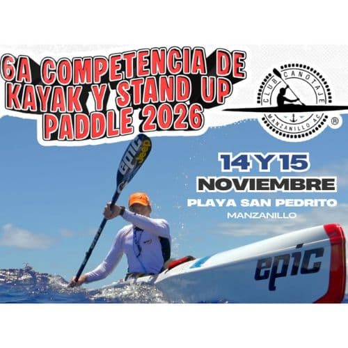 Logo de 6ta competencia de Kayak y Stand Up Paddle