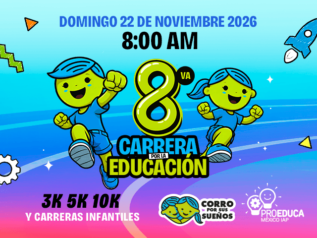 Logo de 8va Carrera ProEduca Sinaloa