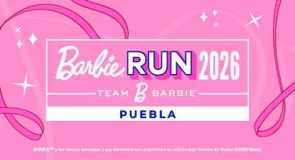 Logo de Barbie Run Puebla 2026