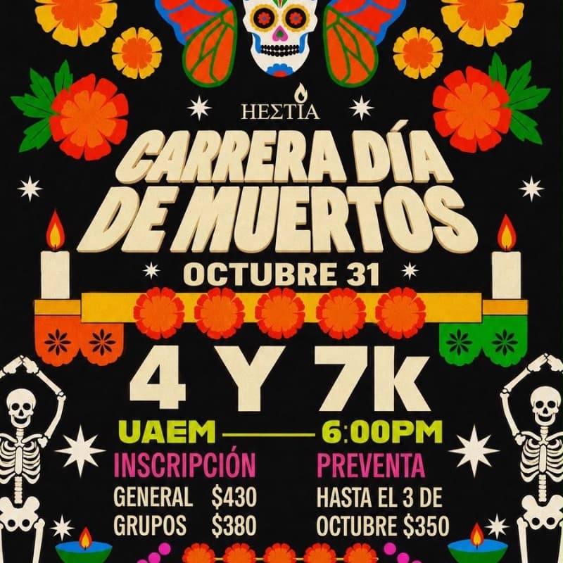 Logo de Carrera Día de Muertos
