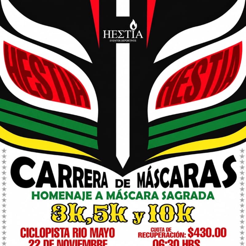 Logo de Carrera Máscaras Homenaje a Máscara Sagrada
