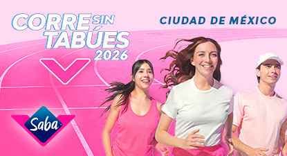 Logo de Carrera Saba® Corre Sin Tabúes Cd. de México 2026