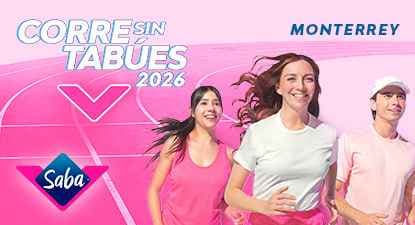 Logo de Carrera Saba® Corre Sin Tabúes Monterrey 2026