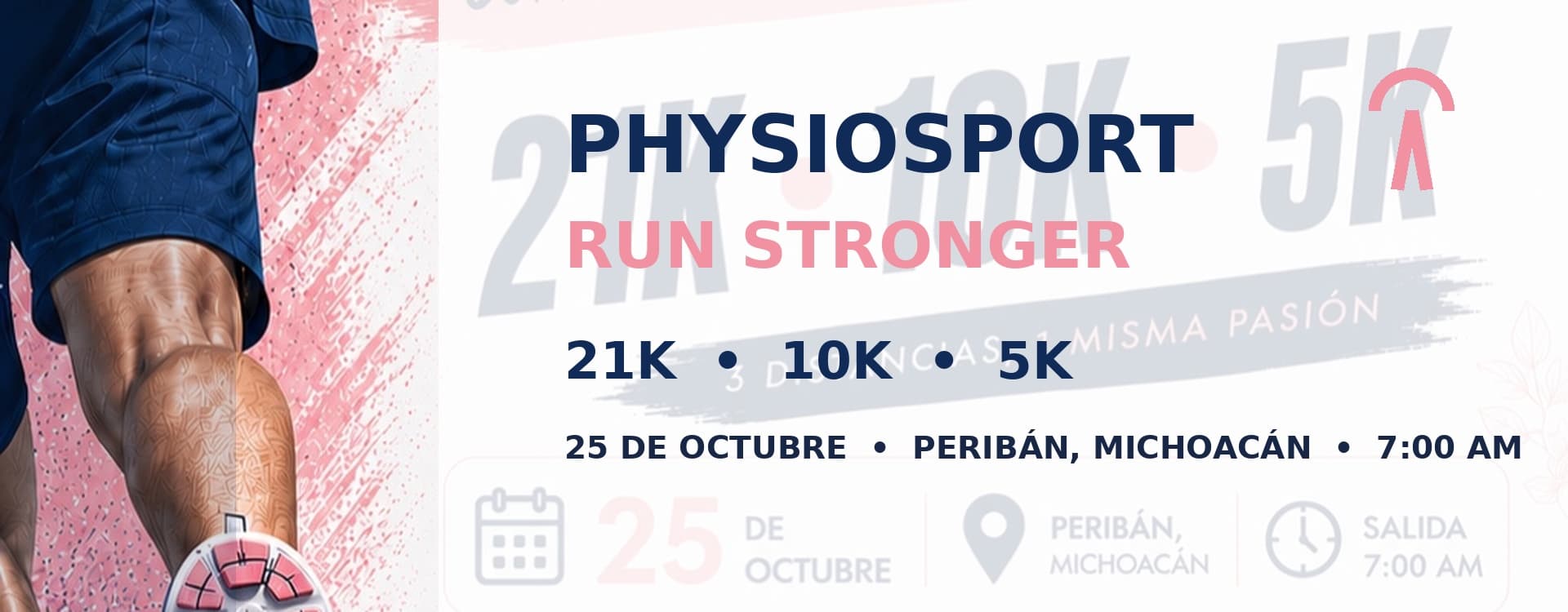 Logo de CARRERA STRONG RUN PHYSIOSPORT, EDICIÓN 1 ANIVERSARIO, 5 KM,10KM Y 21 KM