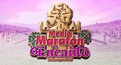 Logo de Medio Maratón con Encanto Temoaya 2026