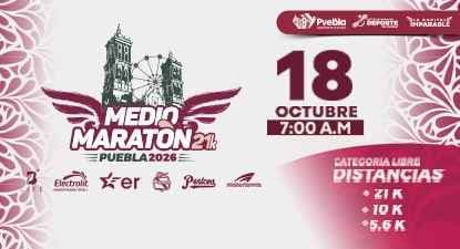 Logo de Medio Maratón Puebla 2026