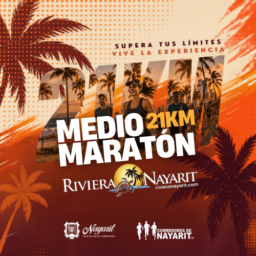 Logo de Medio Maratón y 10k Riviera Nayarit