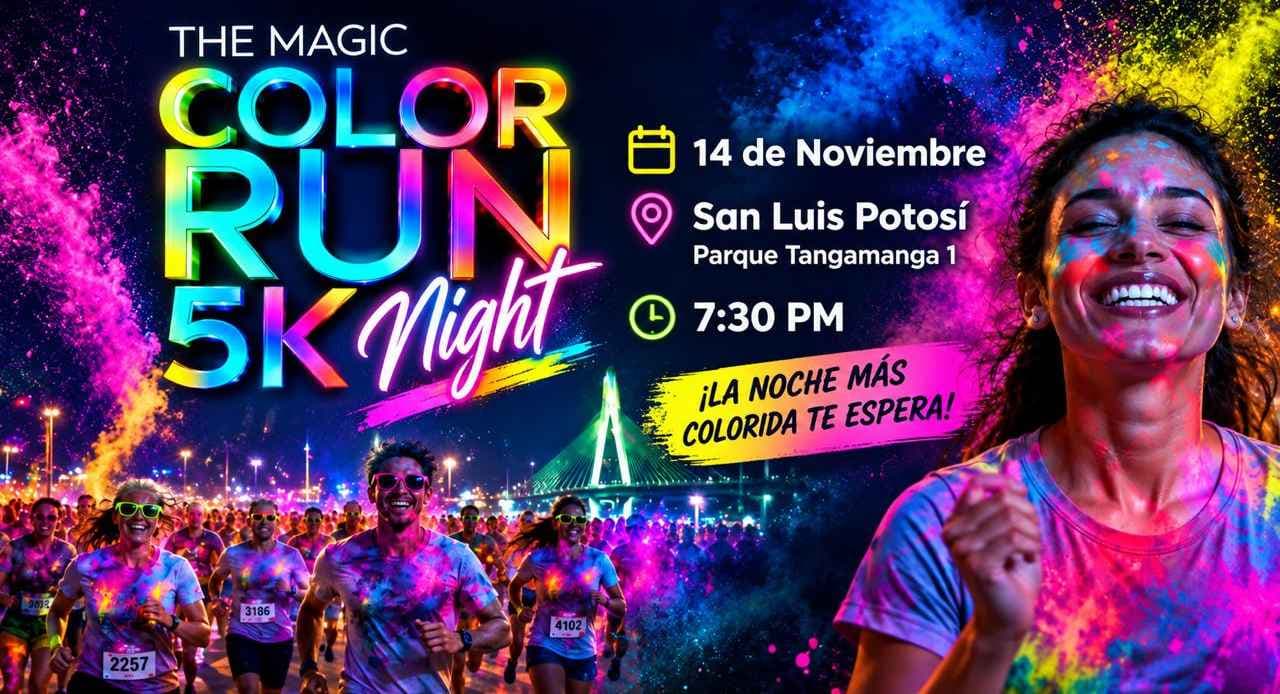 Logo de The Magic Color Run Night SLP 2026