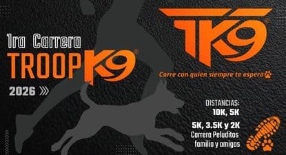 Logo de Troop K9 - 5k, 10k y Carreras con tu peludito