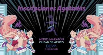 Logo de XIX Medio Maratón de la Ciudad de México BBVA 2026