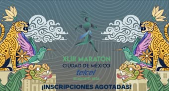 Logo de XLIII Maratón de la Ciudad de México TELCEL 2026